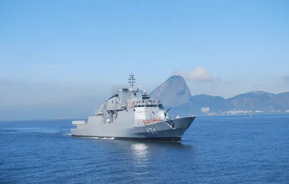 Brazil, Rio de Janeiro, 4.5-inch cannon, Corvette Barroso (V-34), Barroso Class, Sugar Loaf, the Navy …