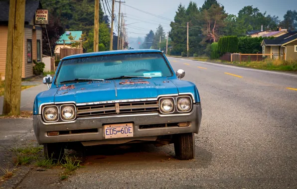 Wallpaper, retro, automobile, Oldsmobile F-85