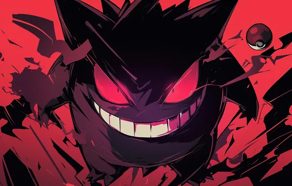 Глаза, взгляд, дух, аниме, покемон, pokemon, pokeball, привидение