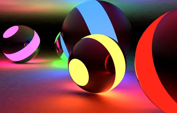 Абстракция, шары, balls