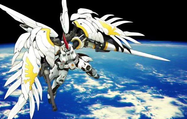 Оружие, планета, робот, Mobile Suit Gundam