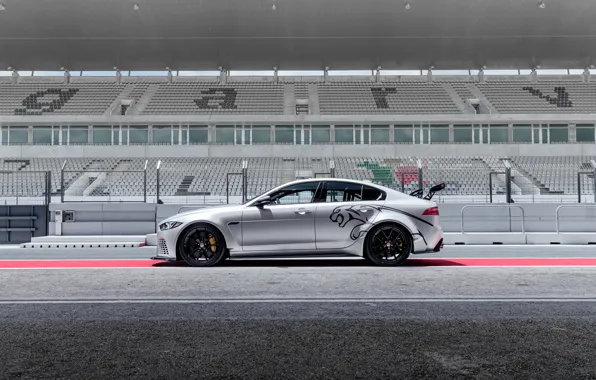 Jaguar, вид сбоку, 2018, XE SV, Project 8