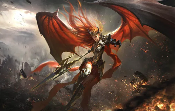 Девушка, ангел, воин, League of Angels