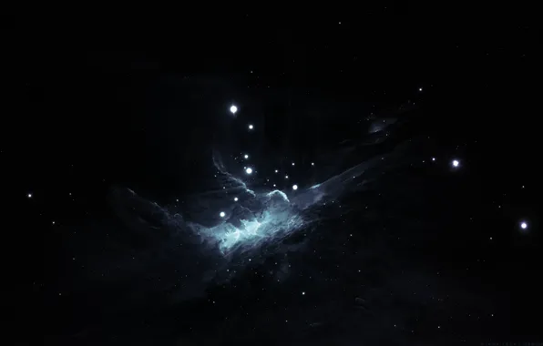 Звезды, Космос, Туманность, Fantasy, Арт, Stars, Space, Art