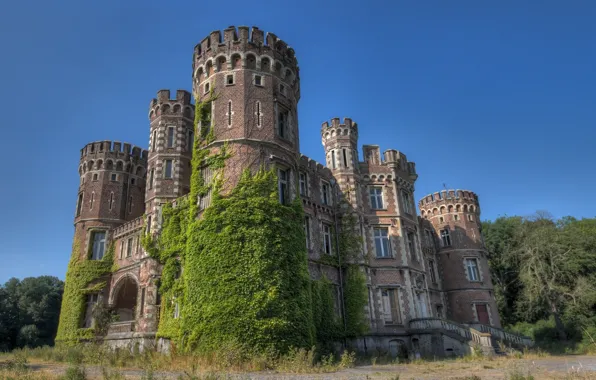 Картинка замок, Бельгия, Belgium, Chateau De La Foret