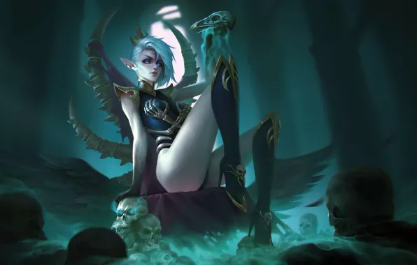 Fantasy, Morrigan, Fan Art, Hero Wars, Sergey Kykhylov