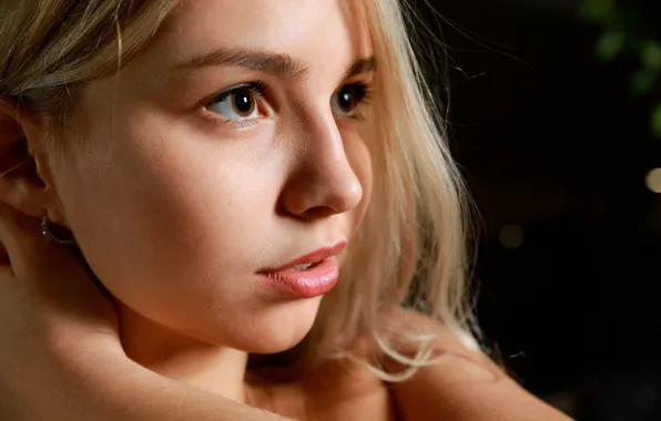 Картинка взгляд, лицо, модель, блондинка, Candice Lauren