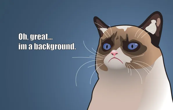 Картинка Vector, Cats, Grumpy, Captions