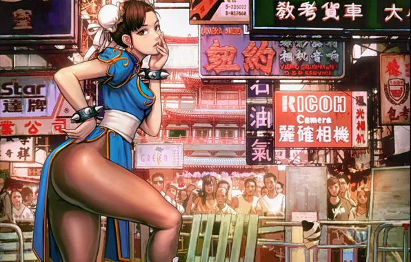 Девушка, Арт, Art, Street Fighter, Chun-Li, Chun Li, Characters, Game Art