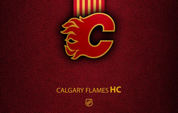 Wallpaper, sport, logo, NHL, hockey, Calgary Flames