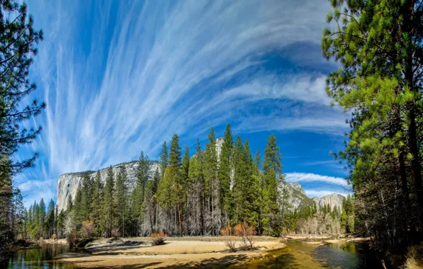 Картинка Cloudy, Day, Yosemite National Park
