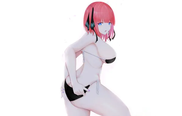 Girl, sexy, ass, cleavage, red hair, boobs, anime, blue eyes