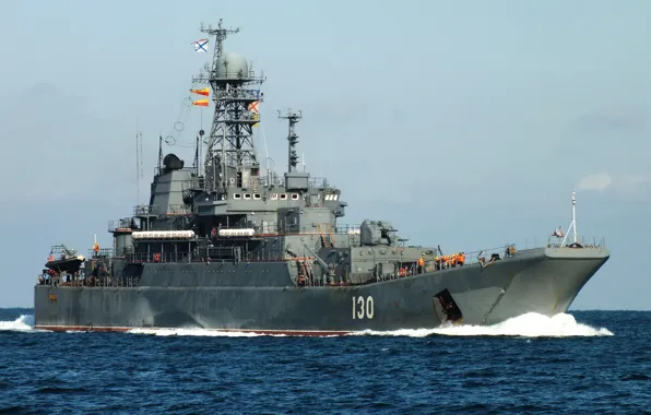 Картинка большой, Россия, десантный корабль, проекта 775, «Королёв»