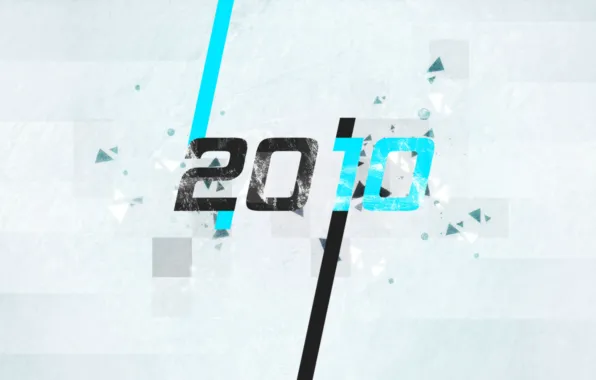 Частицы, серый, голубой, черный, новый год, 2010