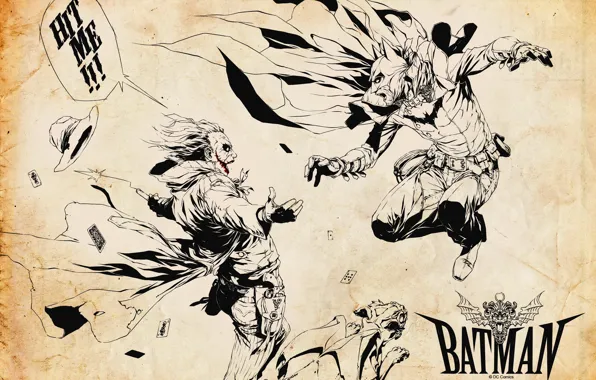 Картинка batman, джокер, бэтмен, комиксы, jocker