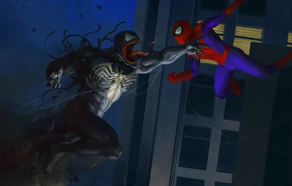 Black, Spider-Man, Venom, Peter Parker