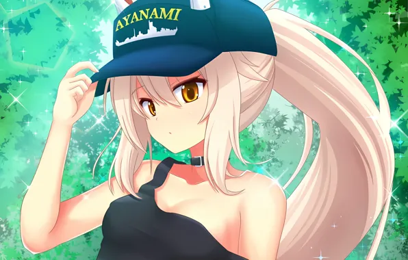 Girl, sexy, cleavage, long hair, boobs, anime, Ayanami, beautiful