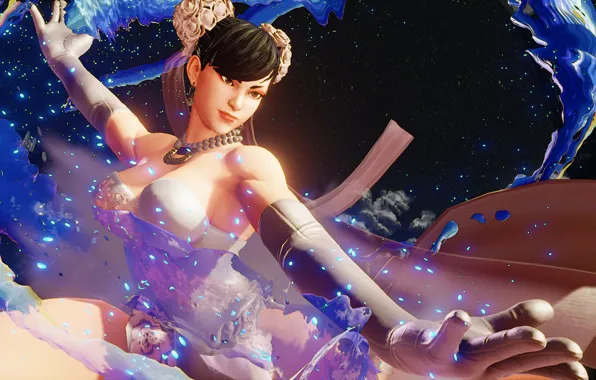 Девушка, рендеринг, руки, платье, боец, street fighter, Chun-Li