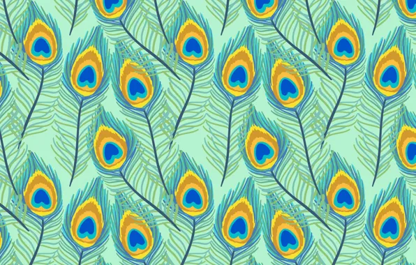 Картинка фон, текстура, pattern, feather, peacock