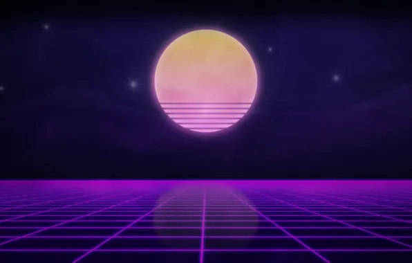 Картинка солнце, закат, горизонт