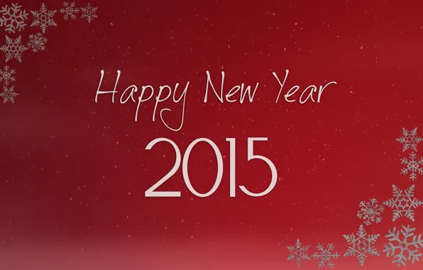 Desktop, Red, Happy New Year, Christmas, Winter, Snow, Wallpaper, New Year