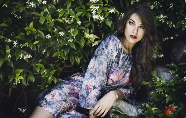 Взгляд, девушка, фон