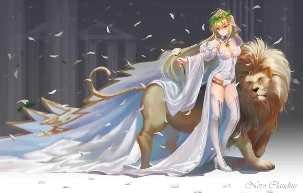 Лев, Сейбер, Девушкa, Fate / Grand Order, Судьба великая кампания