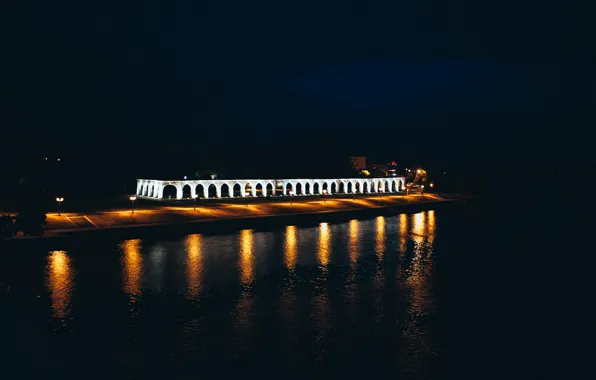 Ночь, архитектура, великий новгород
