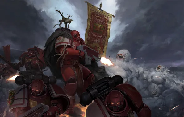 Gun, war, warhammer 40, ultramarines, warhammer 40K, warhammer 40 000, warp, batlefield