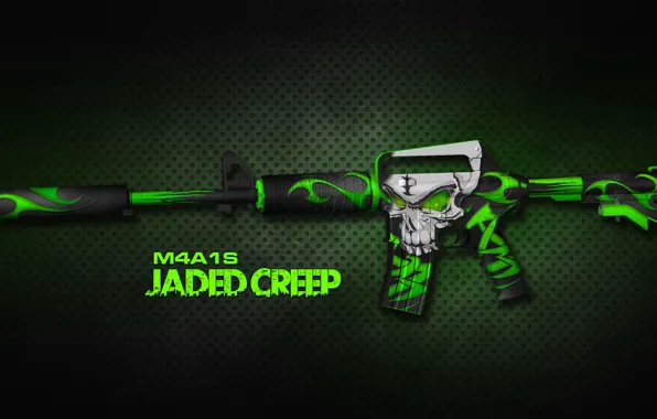 Пламя, череп, зубы, отверстия, раскрас, workshop, cs go, custom paint job