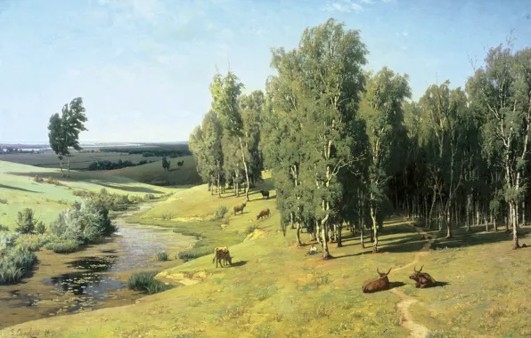 Картинка картина, Летний день, Орловский