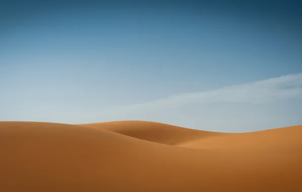 Песок, небо, пустыня, дюны, sky, desert, sand, dunes