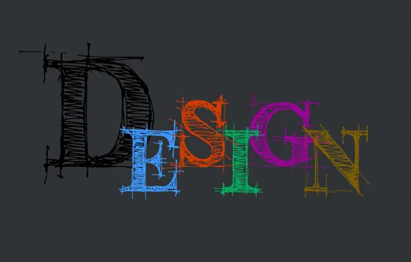 Дизайн, буквы, design, слово