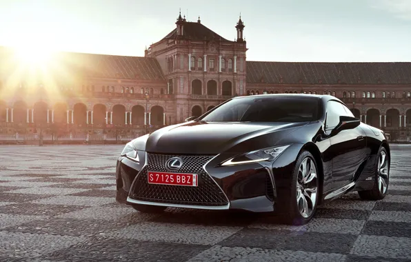 Car, Lexus, red, logo, beauty, Lexus LC 500, Lexus LC 500h