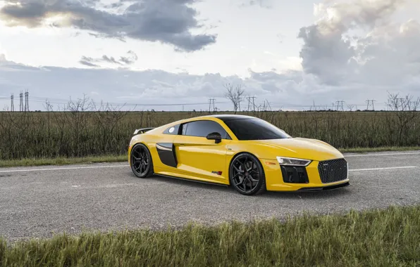 Картинка Audi, Sky, Yellow, VAG, V10 Plus