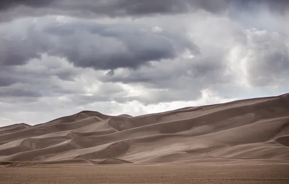 Природа, пустыня, дюны, Great Sand Dunes National Park