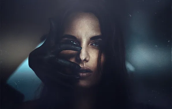 Девушка, рука, Стиль, girl, перчатка, glove