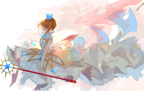 Девушка, Крылья, Card Captor Sakura, Сакура - собирательница карт