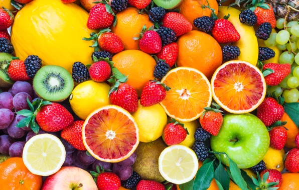 Ягоды, фрукты, fresh, fruits, berries
