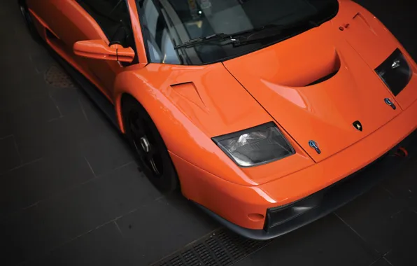 Lamborghini, orange, Diablo, Lamborghini Diablo GTR