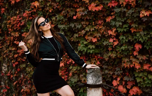 Tori Black, Model, Black Dress, Sunglasses, Woman Outside