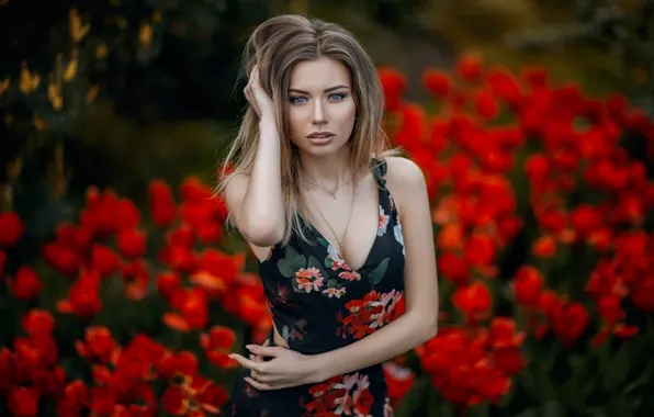 Взгляд, девушка, фото, платье, Дарья, Hakan Erenler