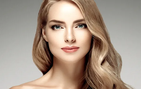 Девушка, лицо, портрет, макияж, прическа, woman, локоны, hair