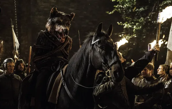 Soldiers, series, wolf, death, A Song of Ice and Fire, Game of Thrones, horse, Stark