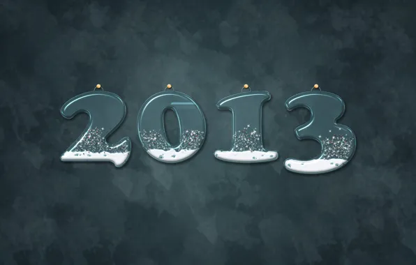 Картинка снег, серый, фон, новый год, 2013