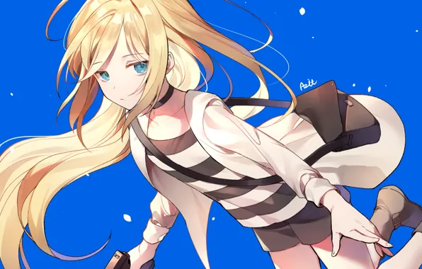 Пистолет, rachel gardner, satsuriku no tenshi, Ангел кровопролития, Рейчел Гарднер, azit (down)