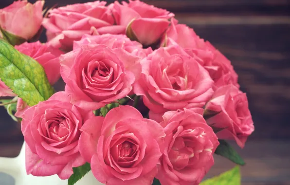 Картинка цветы, розы, букет, розовые