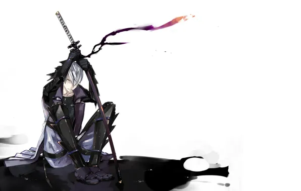 Фон, катана, парень, Sengoku Basara, Эпоха Смут