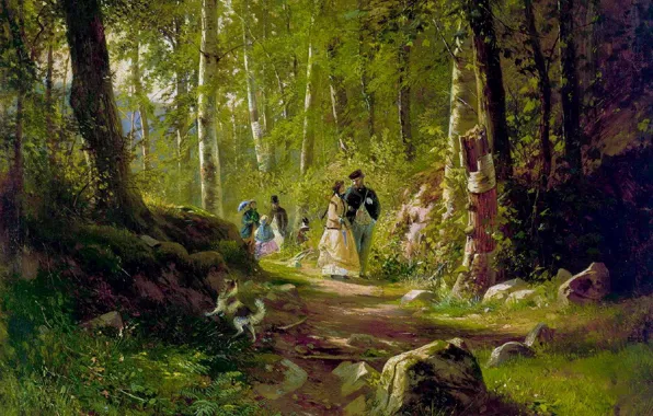 Картинка картина, Шишкин, В лесу