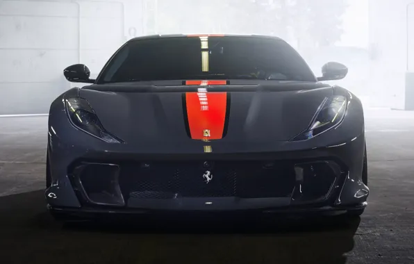 Феррари, спорткар, вид спереди, Competizione, Ferrari 812, by Novitec, 2023, Ferrari 812 Competizione